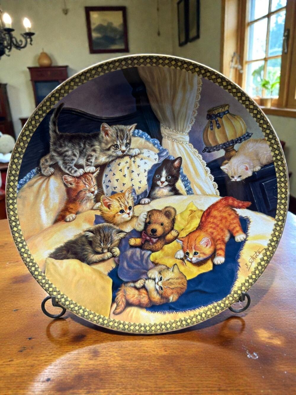 Jurgen Scholz Cozy Calamity Plate Bradford Exchange 2008 Tender Tails LE